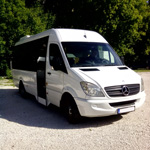 Mercedes (white  -  roof window) - 21 seats